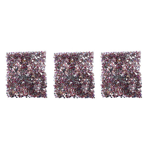 Acrylic Round Flat Back Rhinestones 4mm (SS16)  Aurora Borealis 2000pcs/Bag