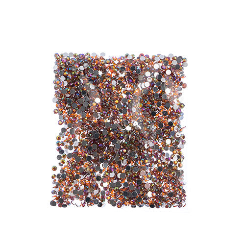 Acrylic Round Flat Back Rhinestones 4mm (SS16)  Aurora Borealis 2000pcs/Bag