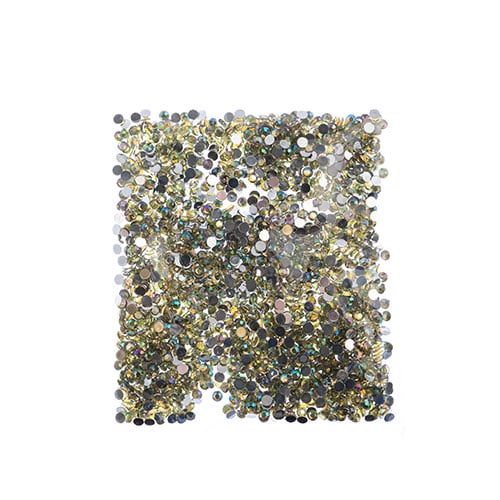 Acrylic Round Flat Back Rhinestones 4mm (SS16)  Aurora Borealis 2000pcs/Bag