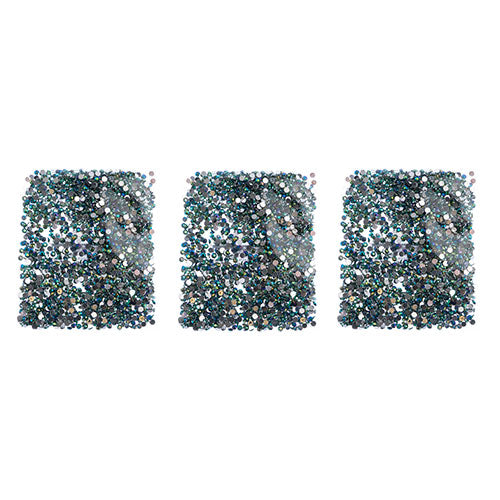 Acrylic Round Flat Back Rhinestones 4mm (SS16)  Aurora Borealis 2000pcs/Bag