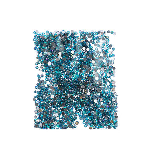 Acrylic Round Flat Back Rhinestones 4mm (SS16)  Aurora Borealis 2000pcs/Bag
