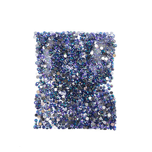 Acrylic Round Flat Back Rhinestones 4mm (SS16)  Aurora Borealis 2000pcs/Bag