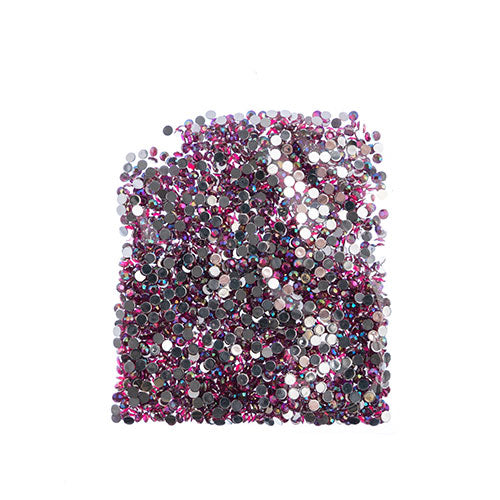 Acrylic Round Flat Back Rhinestones 4mm (SS16)  Aurora Borealis 2000pcs/Bag