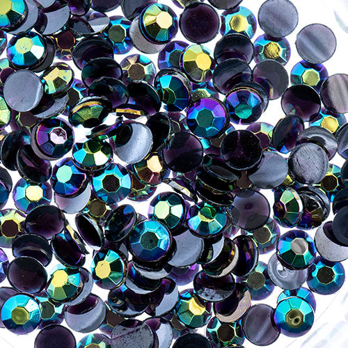 Acrylic Round Flat Back Rhinestones 4mm (SS16)  Aurora Borealis 2000pcs/Bag