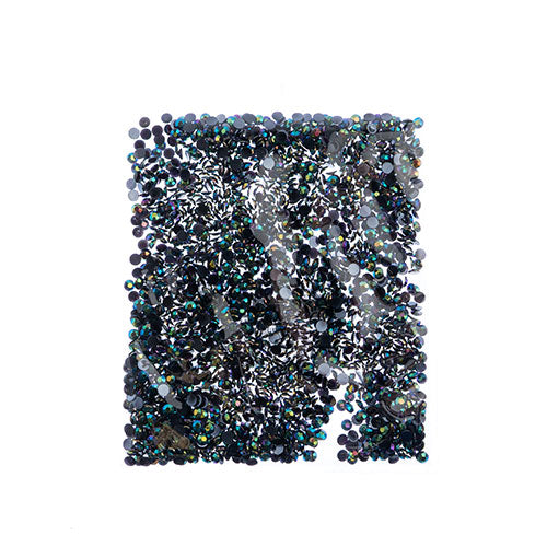 Acrylic Round Flat Back Rhinestones 4mm (SS16)  Aurora Borealis 2000pcs/Bag