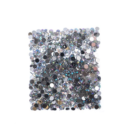 Acrylic Round Flat Back Rhinestones 6mm (SS28)  Aurora Borealis 1000pcs/Bag