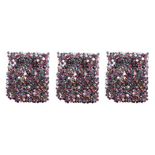 Acrylic Round Flat Back Rhinestones 6mm (SS28)  Aurora Borealis 1000pcs/Bag