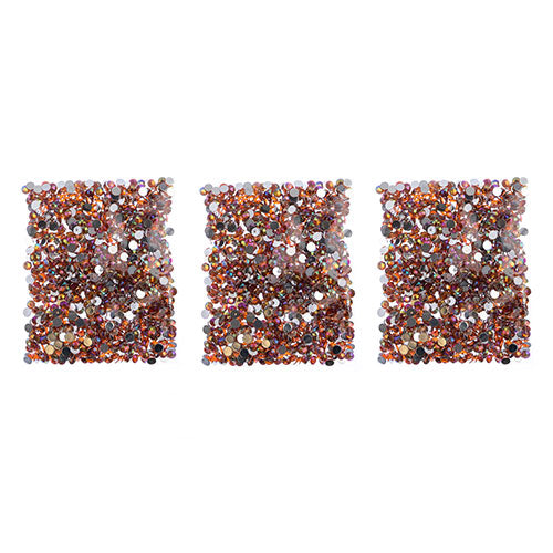 Acrylic Round Flat Back Rhinestones 6mm (SS28)  Aurora Borealis 1000pcs/Bag