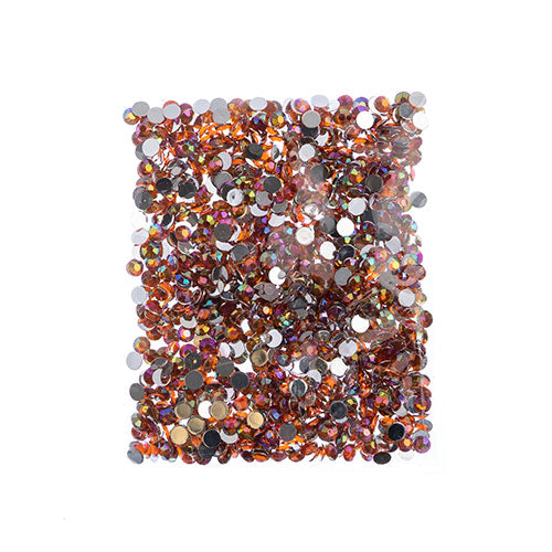 Acrylic Round Flat Back Rhinestones 6mm (SS28)  Aurora Borealis 1000pcs/Bag