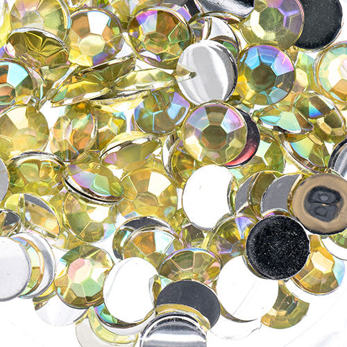 Acrylic Round Flat Back Rhinestones 6mm (SS28)  Aurora Borealis 1000pcs/Bag