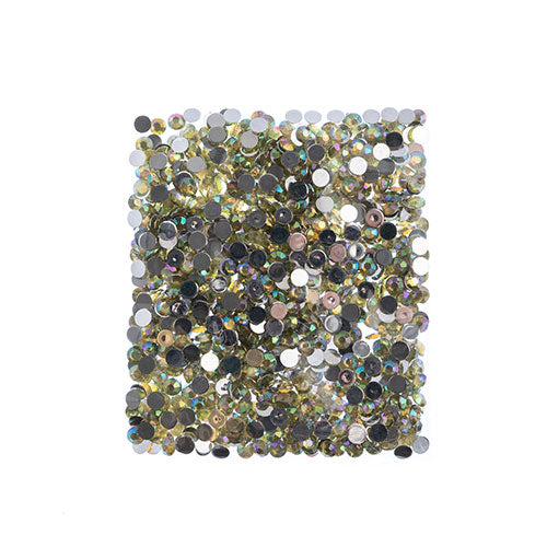 Acrylic Round Flat Back Rhinestones 6mm (SS28)  Aurora Borealis 1000pcs/Bag