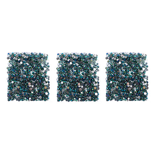 Acrylic Round Flat Back Rhinestones 6mm (SS28)  Aurora Borealis 1000pcs/Bag