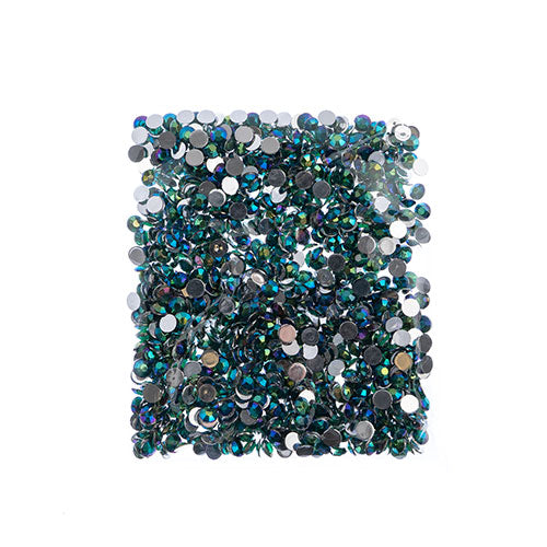 Acrylic Round Flat Back Rhinestones 6mm (SS28)  Aurora Borealis 1000pcs/Bag