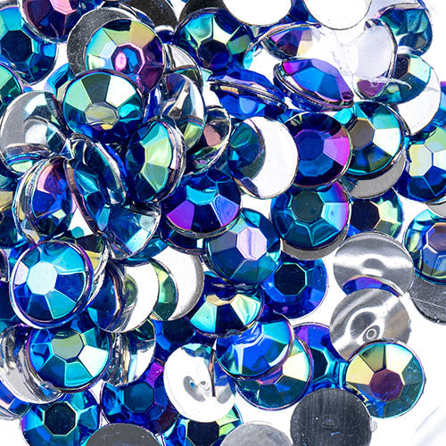 Acrylic Round Flat Back Rhinestones 6mm (SS28)  Aurora Borealis 1000pcs/Bag