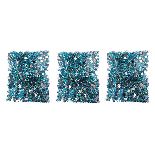 Acrylic Round Flat Back Rhinestones 6mm (SS28)  Aurora Borealis 1000pcs/Bag