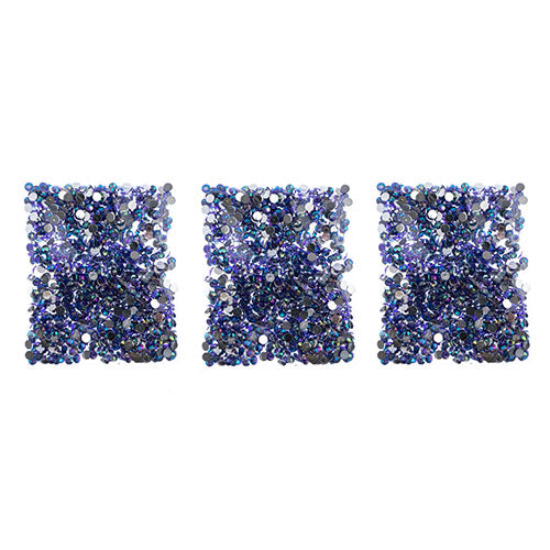 Acrylic Round Flat Back Rhinestones 6mm (SS28)  Aurora Borealis 1000pcs/Bag