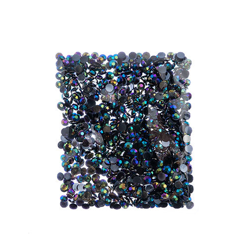 Acrylic Round Flat Back Rhinestones 6mm (SS28)  Aurora Borealis 1000pcs/Bag