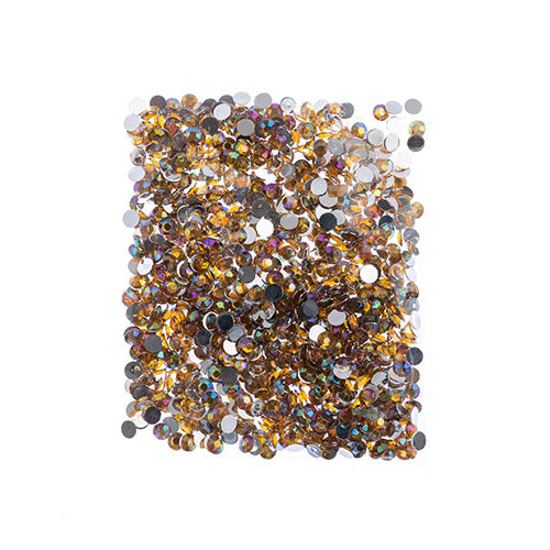 Acrylic Round Flat Back Rhinestones 6mm (SS28)  Aurora Borealis 1000pcs/Bag