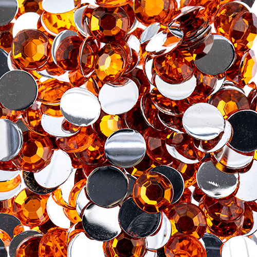 Acrylic Round Flat Back Rhinestones 8mm (SS39)  1000pcs/Bag