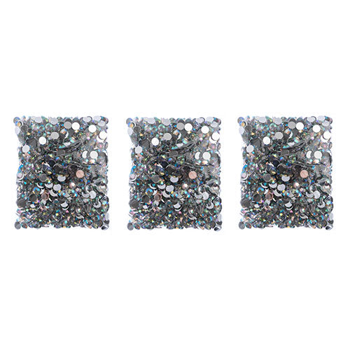 Acrylic Round Flat Back Rhinestones 8mm (SS39)  Aurora Borealis 1000pcs/Bag