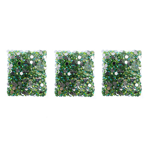Acrylic Round Flat Back Rhinestones 8mm (SS39)  Aurora Borealis 1000pcs/Bag