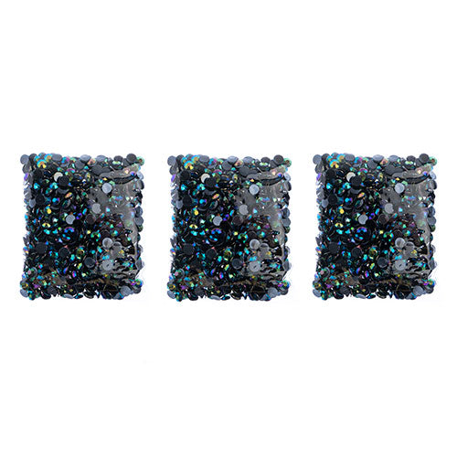 Acrylic Round Flat Back Rhinestones 8mm (SS39)  Aurora Borealis 1000pcs/Bag