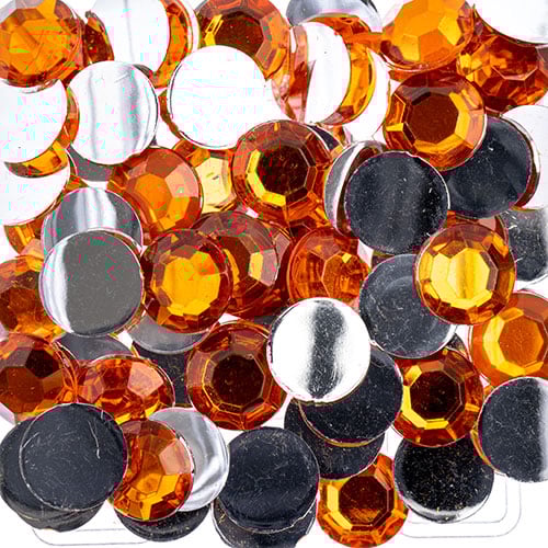 Acrylic Round Flat Back Rhinestones 10mm (SS45)  500pcs/Bag