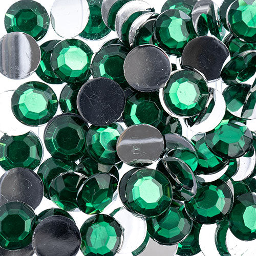 Acrylic Round Flat Back Rhinestones 10mm (SS45)  500pcs/Bag