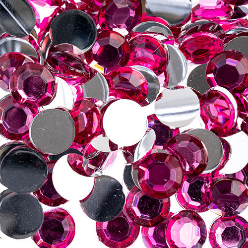 Acrylic Round Flat Back Rhinestones 10mm (SS45)  500pcs/Bag