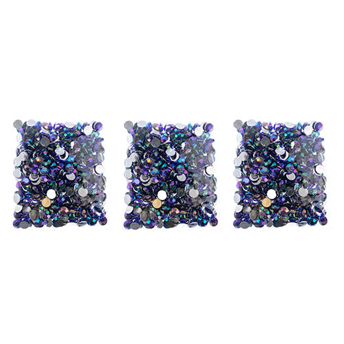 Acrylic Round Flat Back Rhinestones 10mm (SS45)  Aurora Borealis 500pcs/Bag