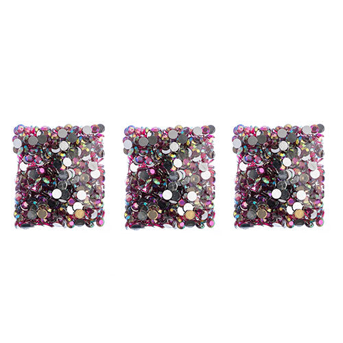 Acrylic Round Flat Back Rhinestones 10mm (SS45)  Aurora Borealis 500pcs/Bag