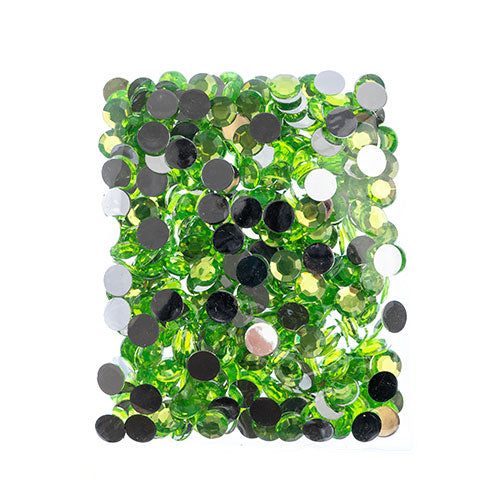 Acrylic Round Flat Back Rhinestones 12mm (SS50)  400pcs/Bag
