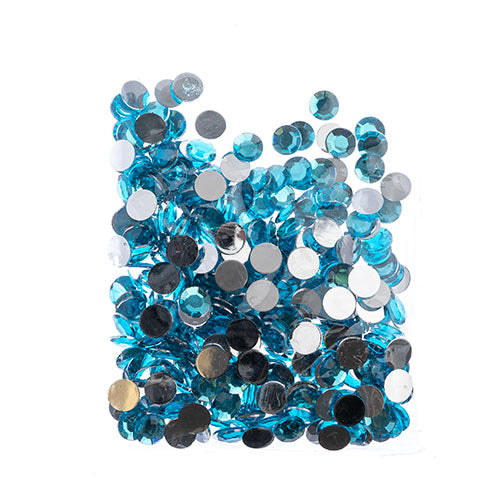Acrylic Round Flat Back Rhinestones 12mm (SS50)  400pcs/Bag