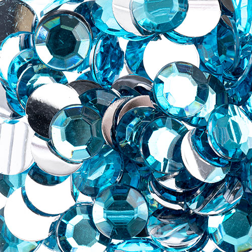 Acrylic Round Flat Back Rhinestones 12mm (SS50)  400pcs/Bag