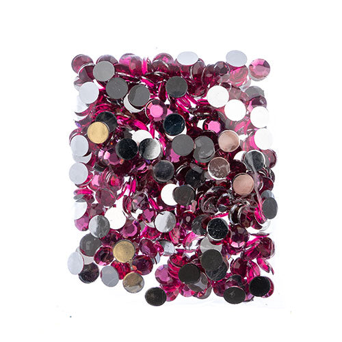 Acrylic Round Flat Back Rhinestones 12mm (SS50)  400pcs/Bag