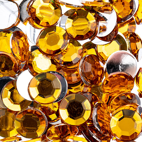 Acrylic Round Flat Back Rhinestones 12mm (SS50)  400pcs/Bag