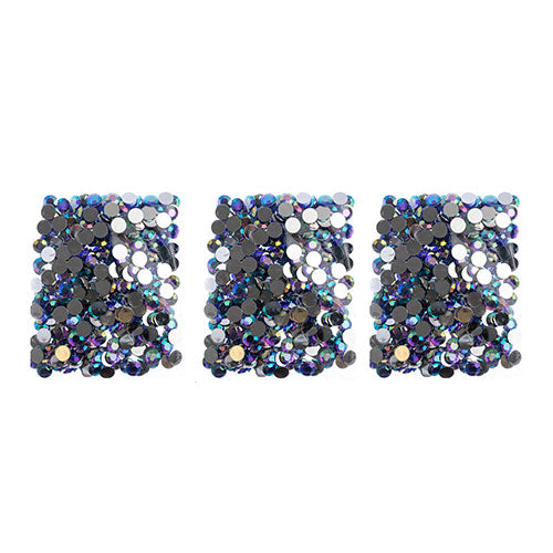 Acrylic Round Flat Back Rhinestones 12mm (SS50)  Aurora Borealis 400pcs/Bag