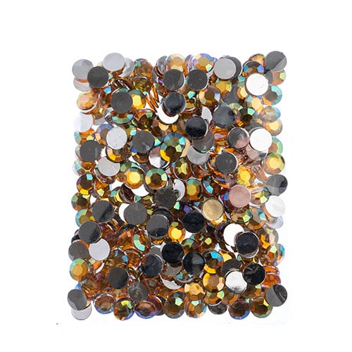 Acrylic Round Flat Back Rhinestones 12mm (SS50)  Aurora Borealis 400pcs/Bag