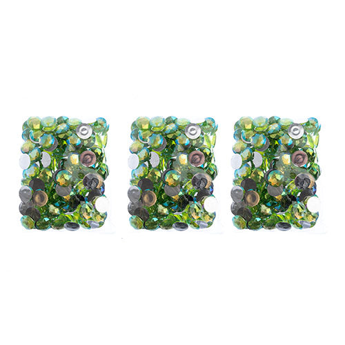 Acrylic Round Flat Back Rhinestones 20mm  Aurora Borealis 200pcs/Bag