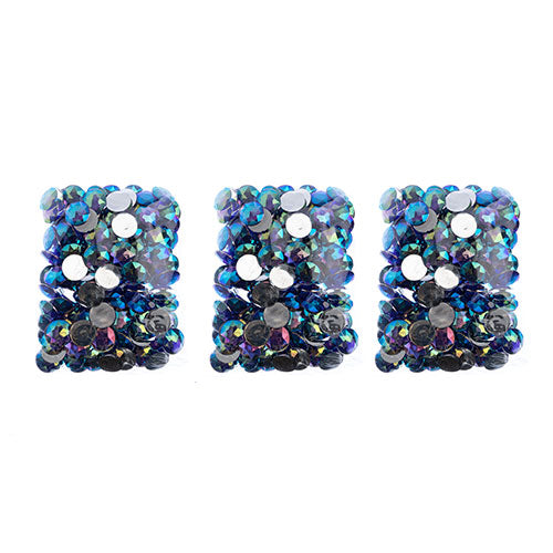 Acrylic Round Flat Back Rhinestones 20mm  Aurora Borealis 200pcs/Bag