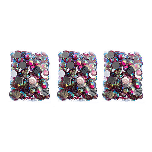 Acrylic Round Flat Back Rhinestones 20mm  Aurora Borealis 200pcs/Bag