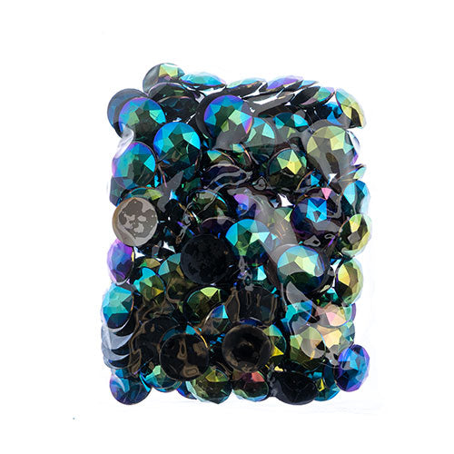 Acrylic Round Flat Back Rhinestones 20mm  Aurora Borealis 200pcs/Bag
