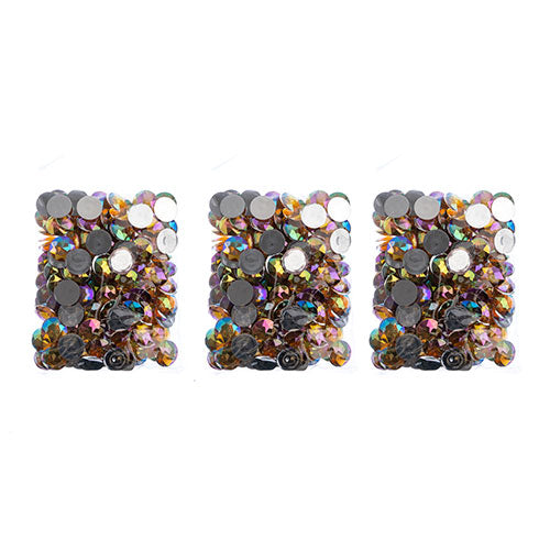 Acrylic Round Flat Back Rhinestones 20mm  Aurora Borealis 200pcs/Bag