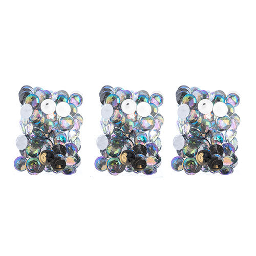 Acrylic Round Flat Back Rhinestones 25mm  Aurora Borealis 100pcs/Bag