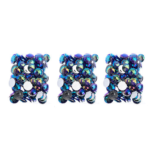 Acrylic Round Flat Back Rhinestones 25mm  Aurora Borealis 100pcs/Bag