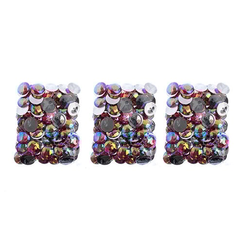 Acrylic Round Flat Back Rhinestones 25mm  Aurora Borealis 100pcs/Bag