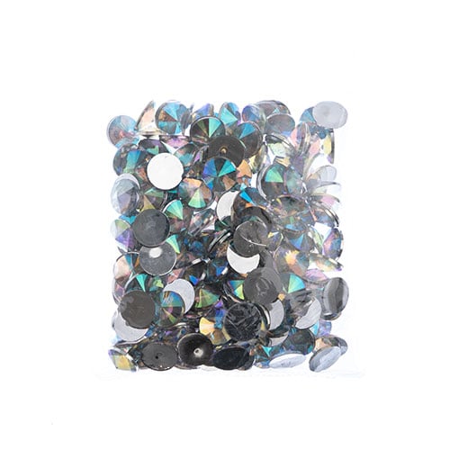 Acrylic Rivoli Flat Back Rhinestones 14mm  Aurora Borealis 200pcs/Bag