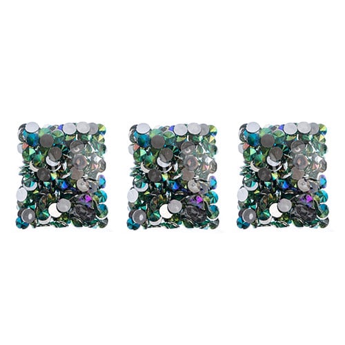 Acrylic Rivoli Flat Back Rhinestones 14mm  Aurora Borealis 200pcs/Bag