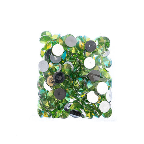 Acrylic Rivoli Flat Back Rhinestones 14mm  Aurora Borealis 200pcs/Bag