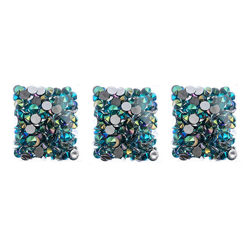 Acrylic Rivoli Flat Back Rhinestones 14mm  Aurora Borealis 200pcs/Bag